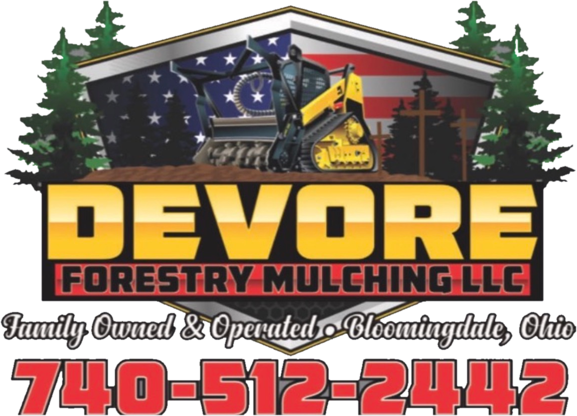 Devore Forestry Mulching LLC logo — Family Owned & Operated, Bloomingdale, Ohio — 740-512-2442